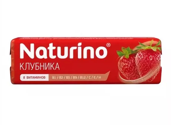 Натурино пастилки витамины сок клубники 36,4 гр