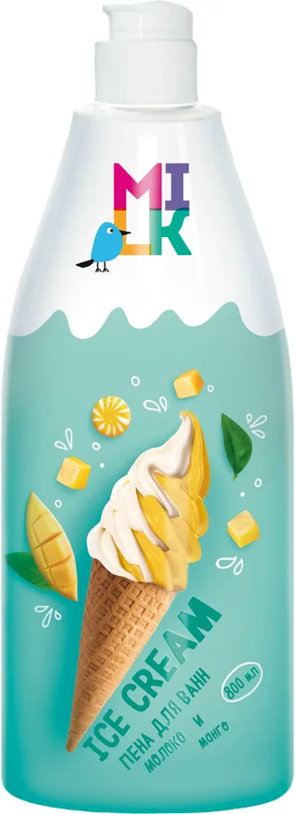 Пена Milk молоко и манго для ванн, 800 мл