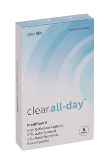 Линзы Clearlab Clear all-day контактные R 8,6 (диоптрия -4,5) 6 шт