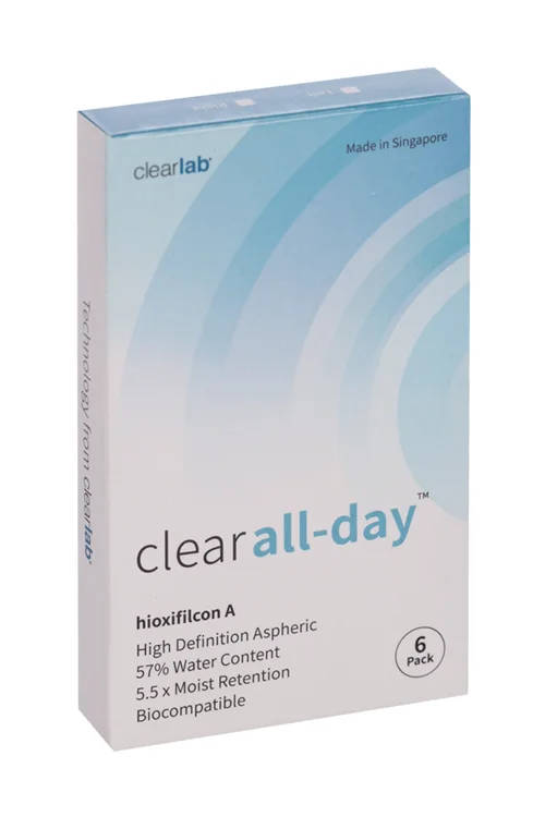Линзы Clearlab Clear all-day контактные R 8,6 (диоптрия -4,5) 6 шт
