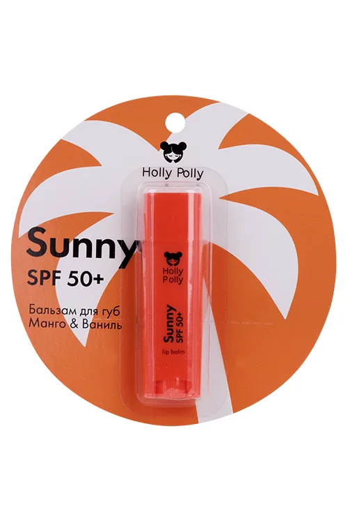 Бальзам для губ Holly Polly Sunny SPF 50+ манго / ваниль 4,8 гр