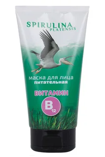 Маска Спирулина-Фитосила питательная с витамином В12 для лица 150 мл
