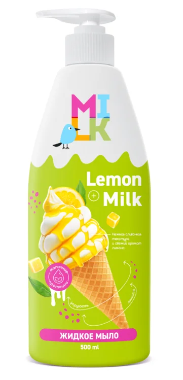 Мыло жидкое Milk молоко и лимон, 500 мл