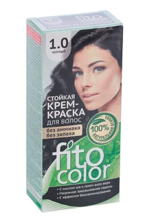 Крем-краска Fitocolor черный для волос тон 1,0 115 мл