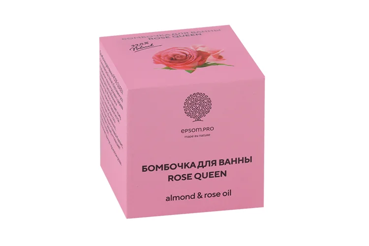 Бомбочка Salt of the Earth Rose Queen с бутонами роз / эфир масл роз дерева / гимал солью для ванны 150 гр