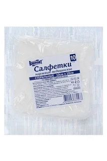 Салфетка Вариант стер мед марлевая 8сл плотн 32г/м2 блистер 10×10 см 10 шт