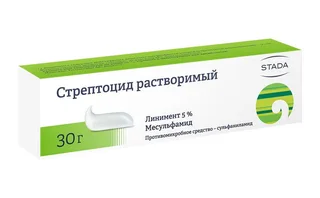 Стрептоцида растворимого линимент 5% 30г
