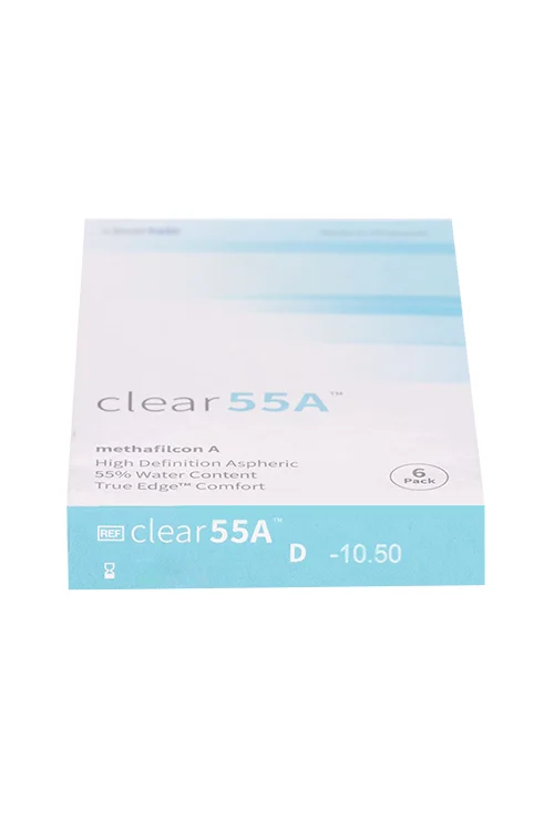 Линзы Clearlab Clear55 А контактные R 8,7 (диоптрия -10,50) 6 шт