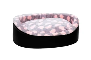 Лежанка "Оксфорд" №4 с мехом 53×43×16 см микс цветов