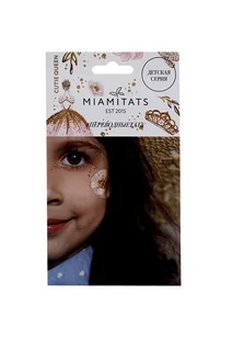 Тату Miami Tattoos Cutie queen переводные детские корона / цветы / веточки