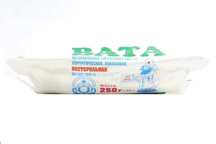Вата н/с хирург, 250 г, Лейко
