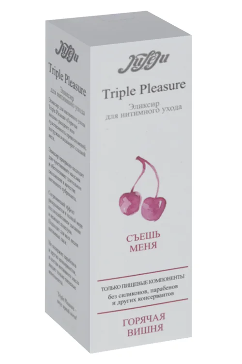 Эликсир для интимного ухода Juleju Triple Pleasure горячая вишня 10241juleju 65 гр