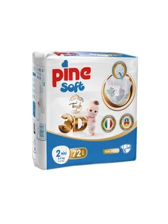 Подгузники детские 2 Pine Soft 3D Mini (3-6 кг) 72 шт