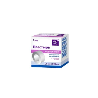 Медхелп Лейкопластырь Фиксирующий На Тканевой Основе 2,5×500 см