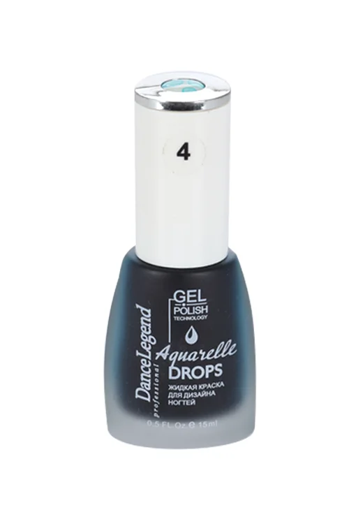 Лак для ногтей Dance Legend жидкие краски для ногтей Aquarelle drops тон №4 15 мл