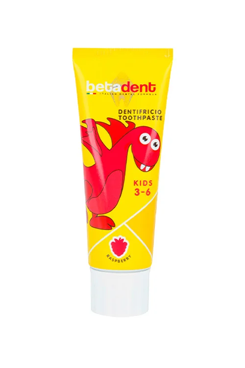 Зубная паста Betadent Kids 3-6 со вкусом малины,75 мл
