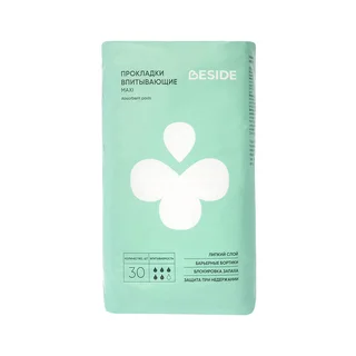 Прокладки при недержании Beside, Maxi (360 мм), 30 шт 5 капель