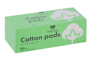 Ватные диски Holly Polly косметические розовые 80 шт