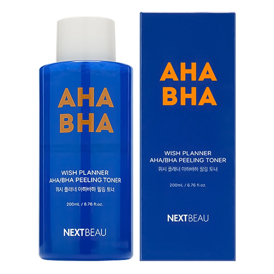 Отшелушивающий пилинг-тонер с AHA/BHA кислотами для проблемной кожи 200 мл Nextbeau