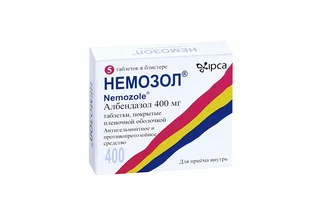 Немозол 400 мг 5 шт таблетки покрытые пленочной оболочкой