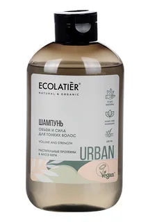 Шампунь Ecolatier Объем / Сила Растительные протеины / Алоэ вера для тонких волос 600 мл