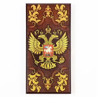 Нарды Державные деревянная доска 40×40 см с полем для игры в шашки