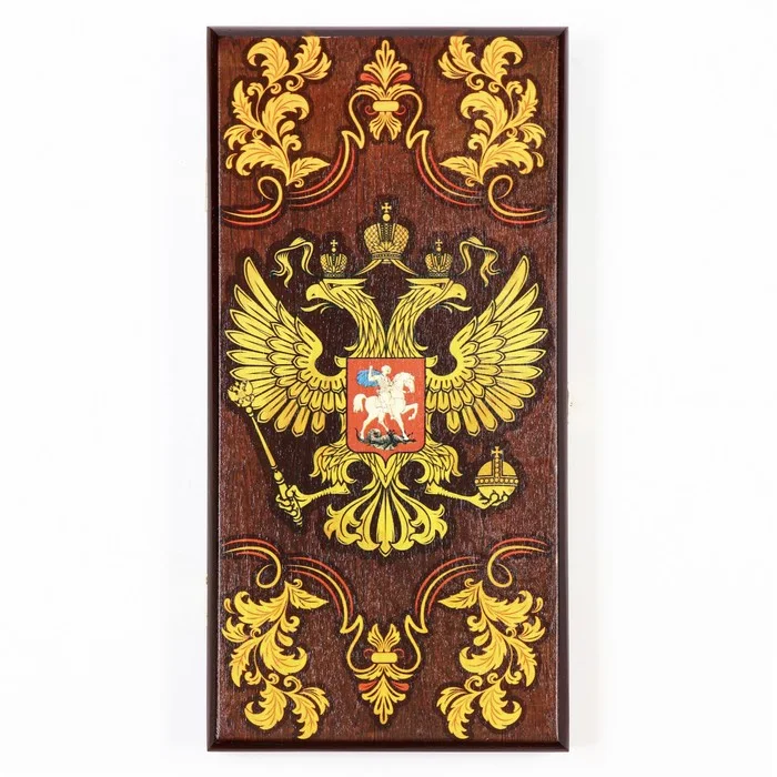 Нарды Державные деревянная доска 40×40 см с полем для игры в шашки