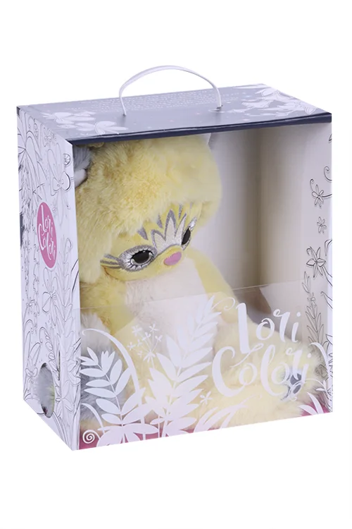 Игрушка Budi Basa Lori Colori Эйка жёлтая мягкая 30 см