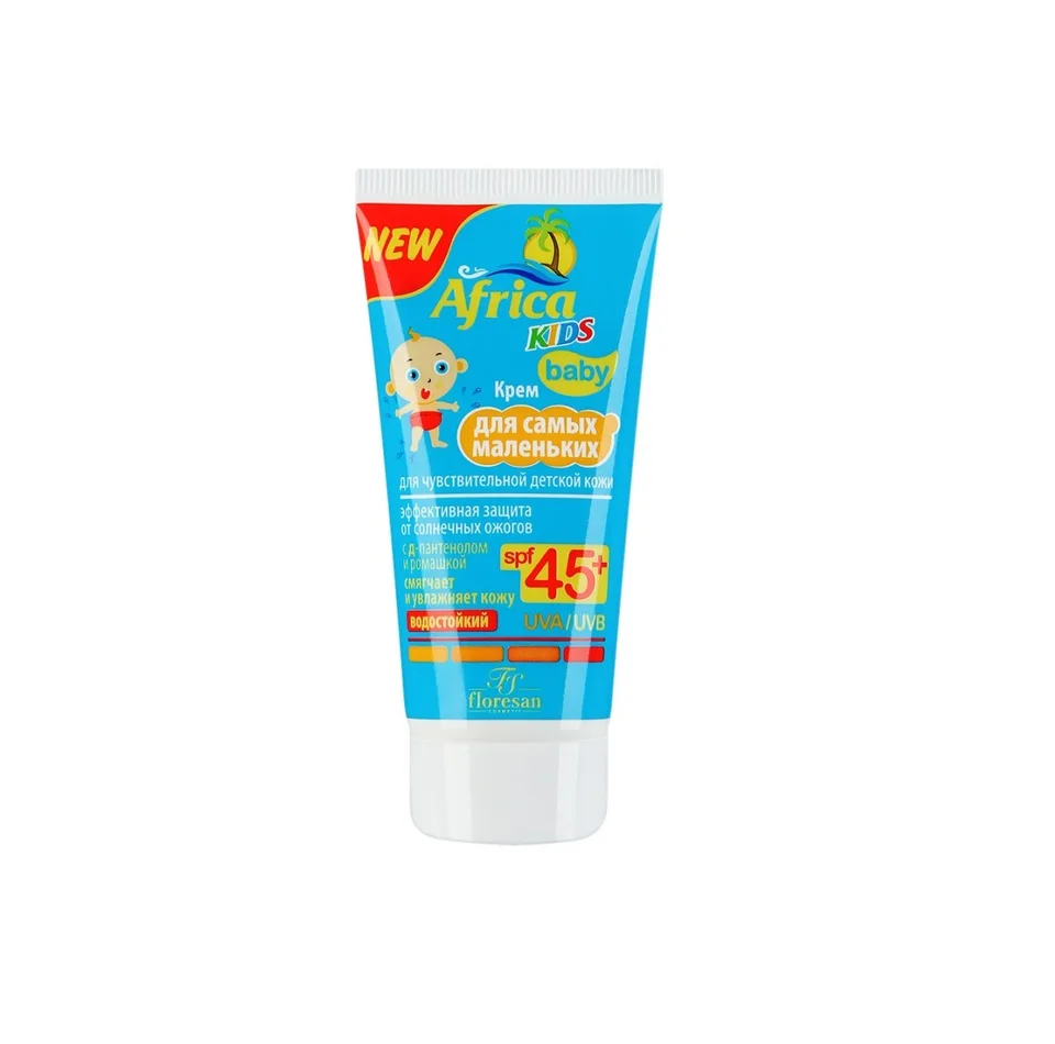Африка Кидс Крем Для Самых Маленьких для Чувствительной Кожи Spf 45+ 50 мл