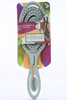 Расческа спиральная KosmoShtuchki для волос БИО зеленая