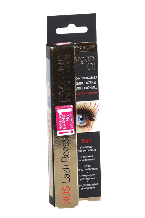 Сыворотка Eveline Sos Lash Booster для ресниц 5 в 1 комплексная 10 мл