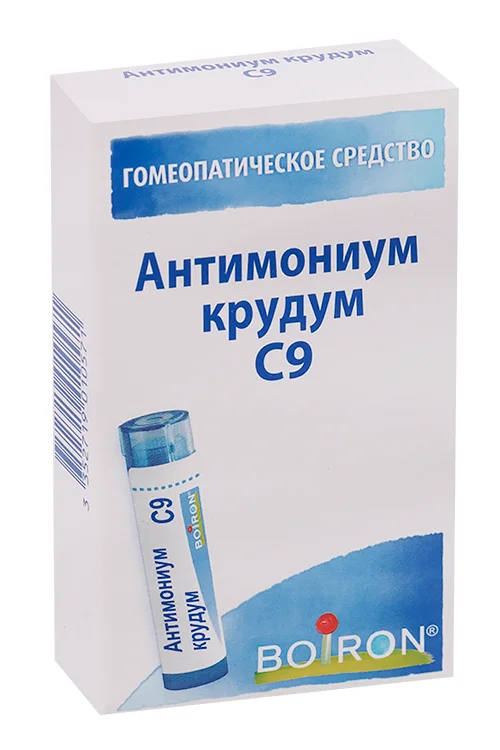 Антимониум крудум С9 4 гр гранулы гомеопатические