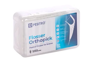 Зубная нить Pesitro Flosser for braces для брекетов 50 шт
