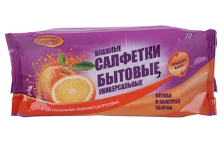 Салфетки влаж Vestar бытовые универсальные 72 шт