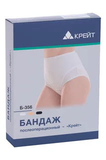 Бандаж Крейт п/операционный Б-356 р 1 (91-95 см) черный