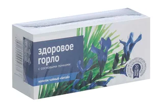 Чайный напиток Алтай Здоровое горло с сосновыми почками 2 гр 20 шт