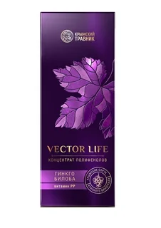 Концентрат Крымский травник Vector Life с гинкго билоба и витамином РР 250 мл