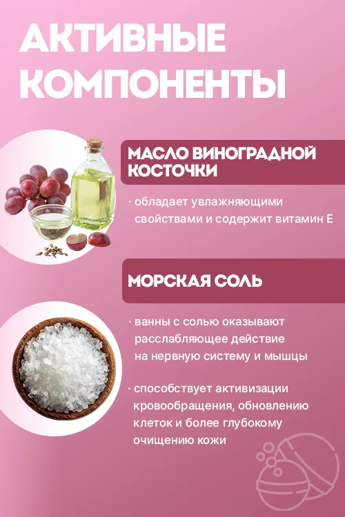 Набор Соль для ванн Бурлящие шары Berry Cake 270 гр
