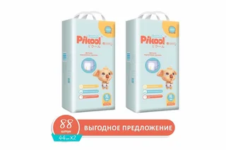 Подгузники-трусики детские Пикул Комфорт XL (15-25 кг) 88 шт (44×2)