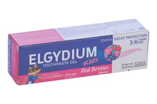 Зубная паста-гель Elgydium Kids Red Berries Защита от кариеса для детей (3-6 лет) 50 мл