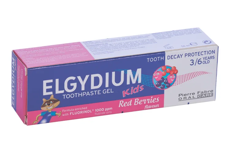 Зубная паста-гель Elgydium Kids Red Berries Защита от кариеса для детей (3-6 лет) 50 мл
