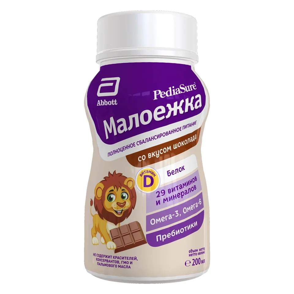 ПедиаШур малоежка шоколад 200 мл