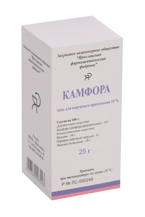 Камфора мазь 10 % 25 г