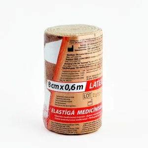 Бинт эласт. Лаума ВР (0.6м х8 см) с застежк.