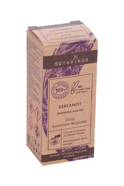 Масло Бергамот Botavikos эфирное 100%, 10 мл