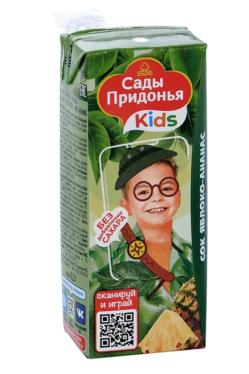 Сок Сады Придонья яблоко / ананас 0,2 л