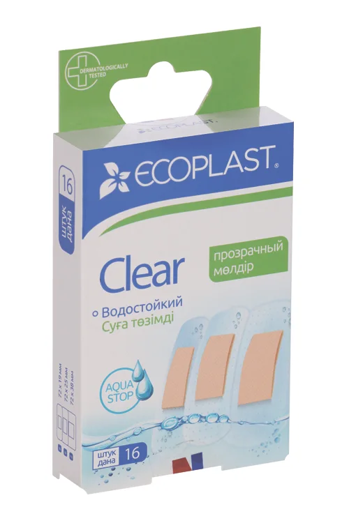 Набор Экопласт пластырь медицинский полимер Clear 16 шт