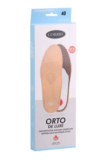 Стельки Corbby Orto De Luxes ортопедические бежевый р 40