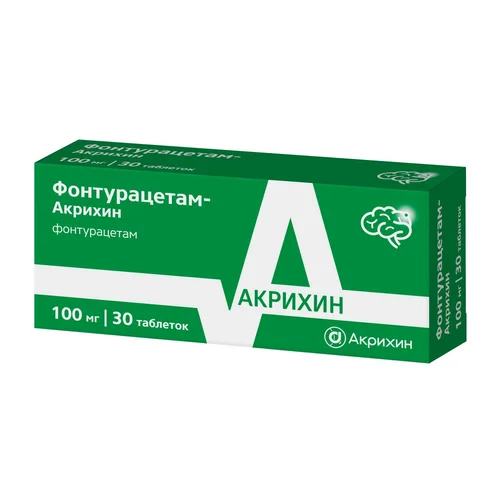 Фонтурацетам-Акрихин таблетки 100 мг 30 шт