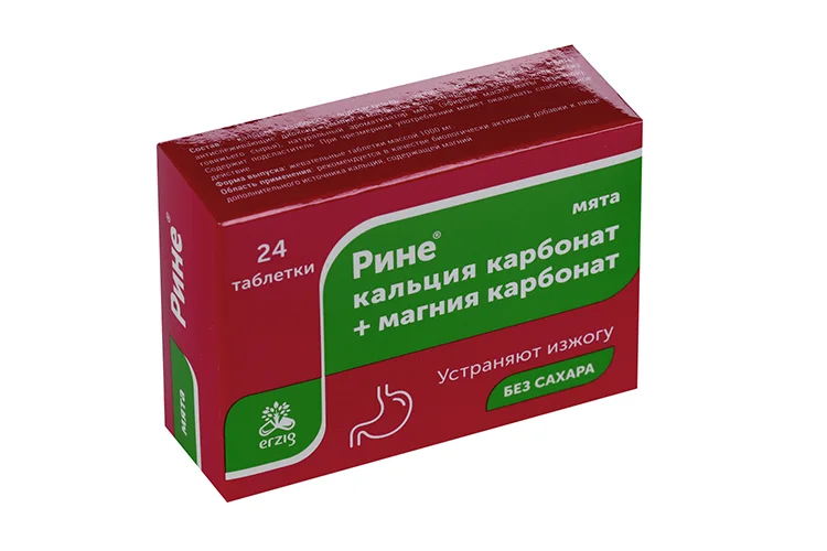 Рине мята 1 000 мг 24 шт таблетки
